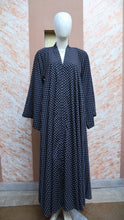 Black Dotted Printed Abaya - Sana Cloth House