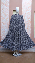 Black and Flower Printed Abaya for Girls - Sana Cloth House