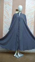 Black and White Lining Abaya for Girls - Sana Cloth House