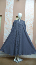 Black and White Lining Abaya for Girls - Sana Cloth House